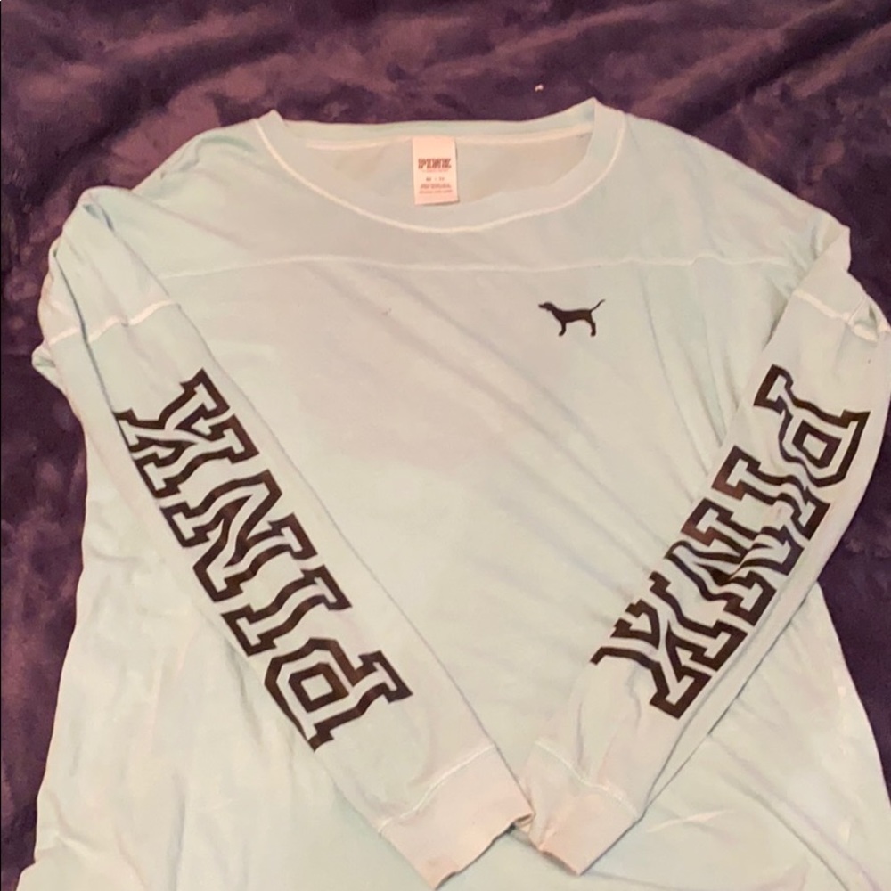 PINK long sleeve. Perfect condition. Open back!